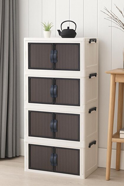EVONİTA 4'lü Portatif İstiflenebilir Organizer Mıknatıslı Kapaklı