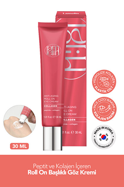 Lamelin Roll On Collagen Eye Cream – 30 ml 3'lü Masaj Başlığıyla