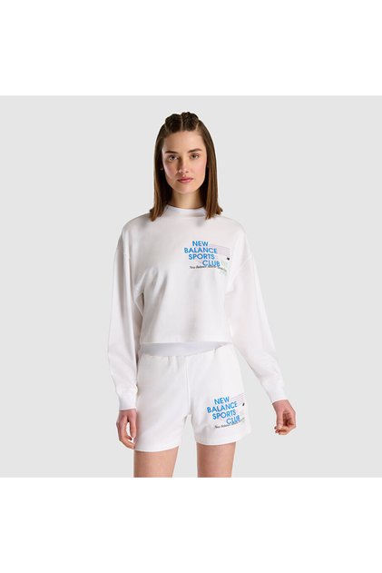WNC1502 Beyaz Kadın Sweatshirt