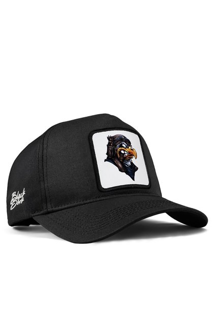Black Baseball Cap with Eagle Logo