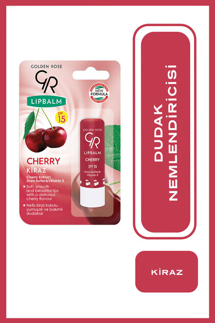 Lip Balm No: 07 Cherry SPF15 - Kiraz Aromalı Dudak Nemlendiricisi