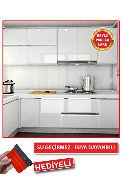 mandalin enjoy Mutfak Dolabı Kaplama Folyosu 76cmx10mt Parlak Lake