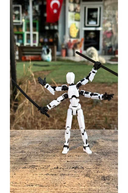 Loopify Lucky 13 Aksiyon Figürü Robot Oyuncak 13cm Dört Kollu