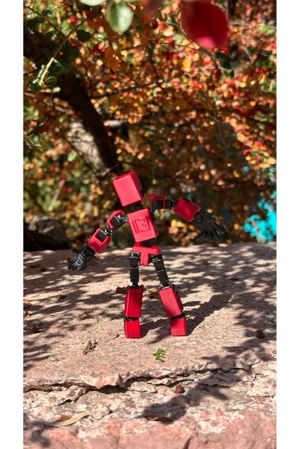 Mini 13 Aksiyon Figürü Robot Oyuncak 8cm Kırmızı