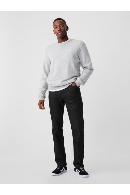 Erkek Siyah GapFlex Straight Jean Pantolon