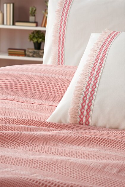 Tivoli Single Lace 3-Piece Pique Set-Waffle Pique Set-Melanie-Powder
