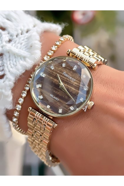 Steel Cord Cut Glass Women's Watch 3 Atm Waterproof 2 Years Warranty