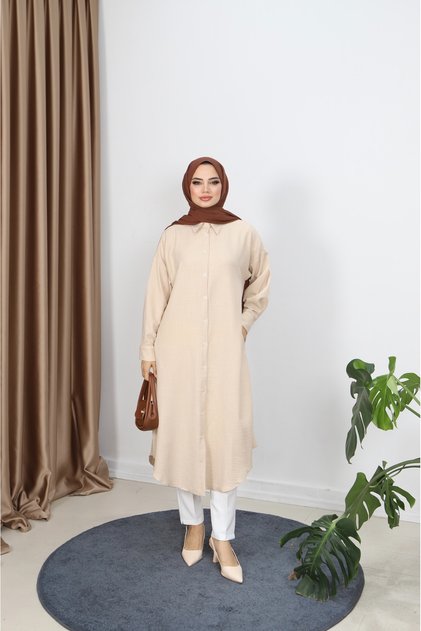 Buttoned Long Tunic