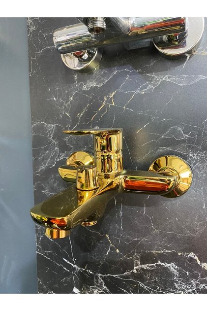 Gold Bathroom Faucet Gold Bathroom Faucet Gold Shower Faucet Brass Material Square Modern Design