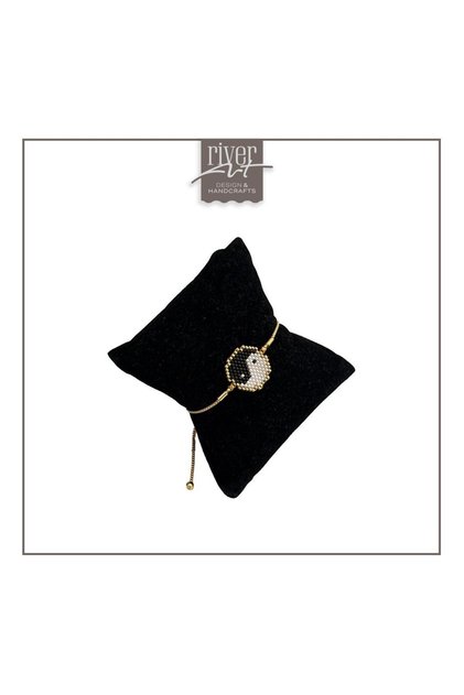 Miyuki Ying Yang Gold Bileklik