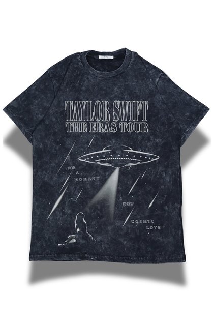 Unisex Cosmic Love Written Washable T-Shirt, Oversized Taylor Swift Themed Vintage T-Shirt