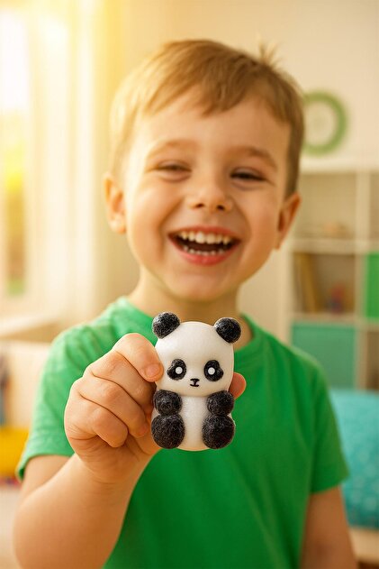 HAK İŞ OYUNCAK Squishy Stress Toy with Panda Figure Soft Gel