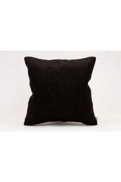 Vintage Throw Pillow Cover Made of Handmade Rug, Wool, 40X40 cm