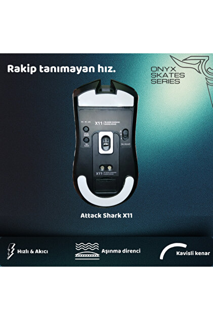 KlasseGear Attack Shark X11 ile Uyumlu Onyx Mouse Skatez - Fiyatı