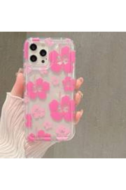 For iPhone 11 1 Pink Flower Phone Case for IPhone 14 Pro Case for IPhone 11 13 12 15 Pro Max XR XS X
