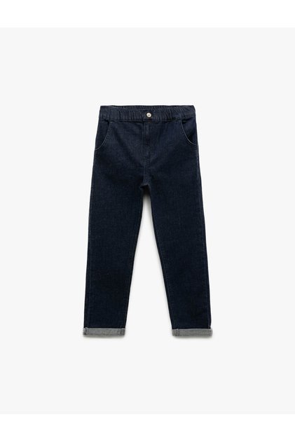 Cotton Relax Fit Denim Trousers