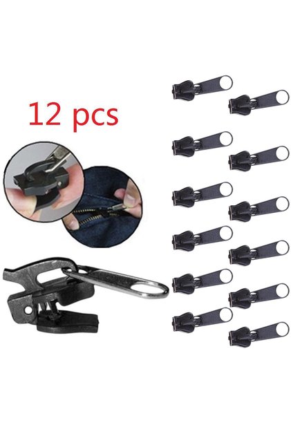 12pcs Universal Instant Fix Repair Kit Replacement 3 Sizes Zip Slider Teeth Rescue New Design Sew...