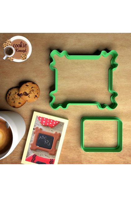 School & Teacher's Day Mold Set School Board – Compatible with Cookies, Dough, and Clay
