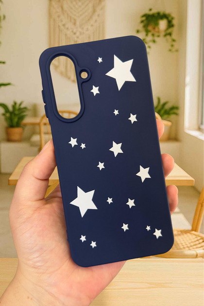 Samsung Galaxy A26 Uyumlu Mini Yıldız Desenli Silikon Darbe Emici Klasik Korumalı Rubber Kılıf