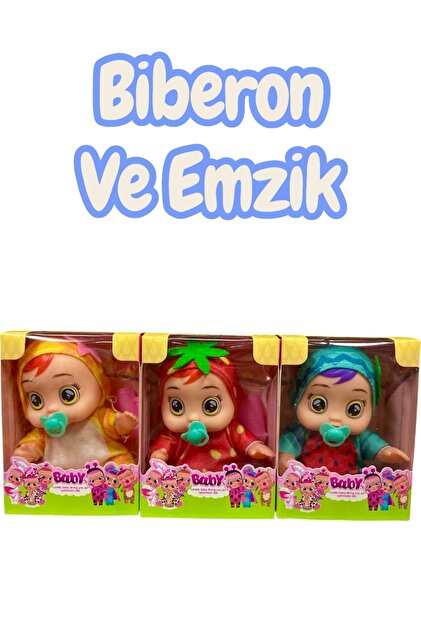 Prestij Oyuncak Cry Bebekler 3 Lü Set Hediyelik Biberon Ve Emzikli