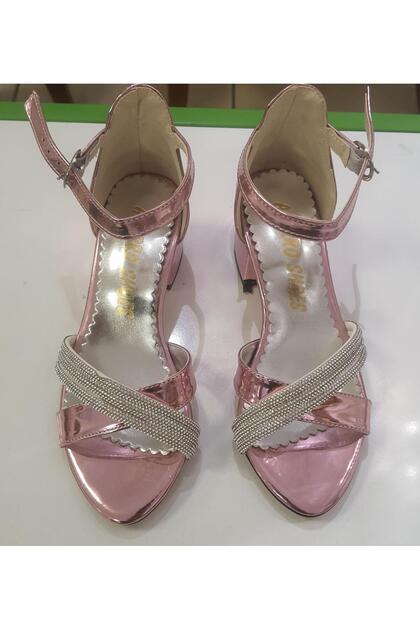 Crossed Children's Heels Shoes