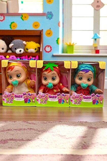 Prestij Oyuncak Cry Bebekler 3 Lü Set Hediyelik Biberon Ve Emzikli