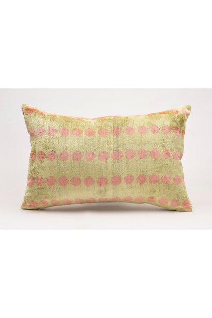 Silk Velvet Ikat Decorative Throw Pillow Case