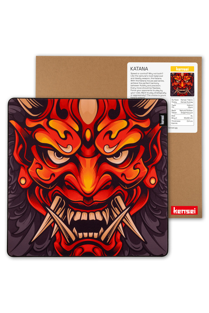 Kensei Katana Edition Red Oni 50x50 Cm 4 Mm Hybrid Gaming Espor