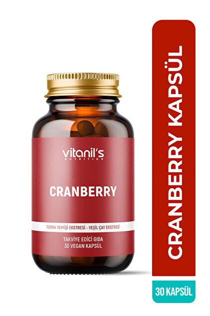 Vitanil's Nutrition Cranberry 30 Kapsül - (Yeşil Çay Ekstresi