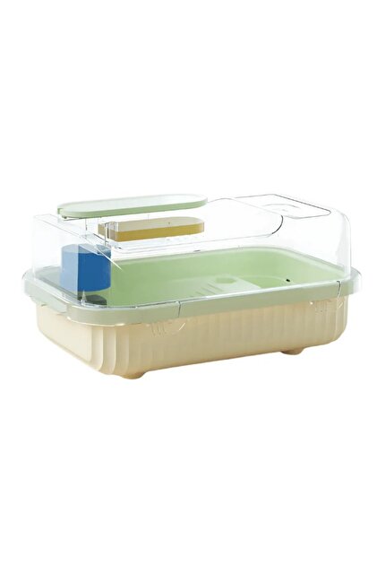 FG-U5F pentru țestoase,cu filtrare integrată, separare uscat/umed, design transparent.