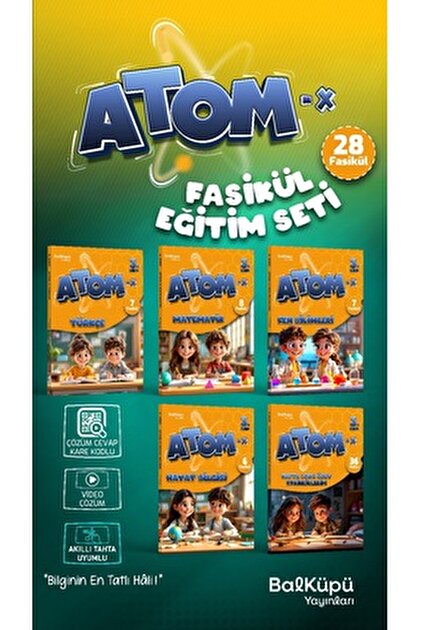 Artıbir Yayınları BALKÜPÜ YAYINLARI ATOM-X 3.SINIF FASİKÜL EĞİTİM