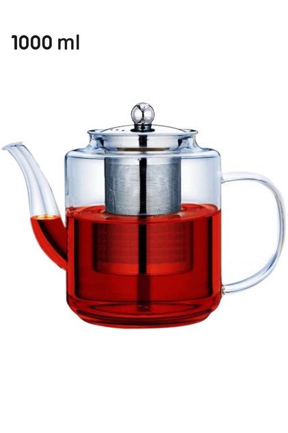 1000ml Heat Resistant Glass Teapot with Strainer
