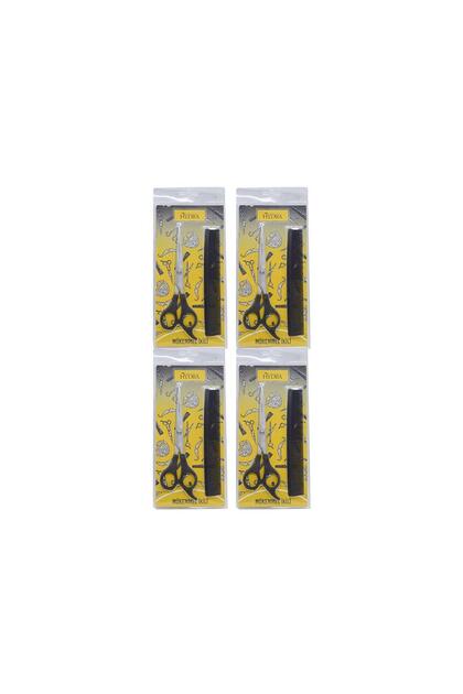 Hydra Perfect Double Professional Barber Scissors+Comb Set X 4