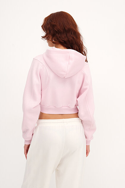 Addax Şardonlu Kapüşonlu Crop Sweatshirt H1526-T9 - Fiyatı, Yorumları