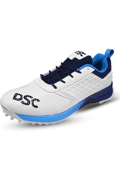 Jaffa 22 Cricket Shoes | White/Orange | For Boys and Men | Lightweight | Embossed Design