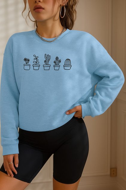 3 Yarn Combed Cotton Printed Hooded Sweatshirt