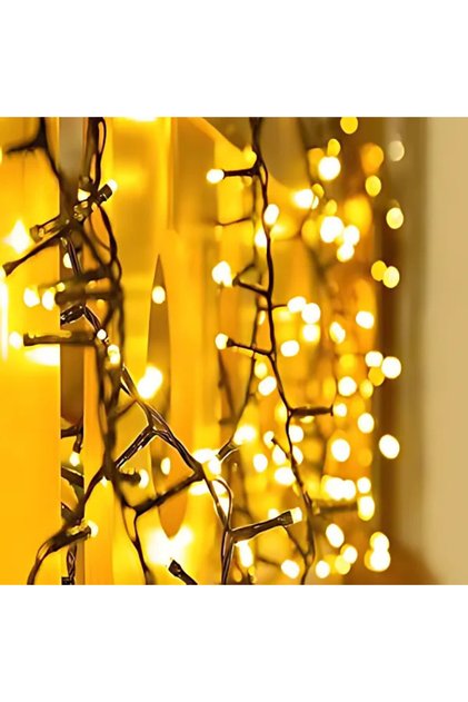 50M 480LED Fairy String Lights – Warm White Glow, Black Wire, Indoor/Outdoor Decor