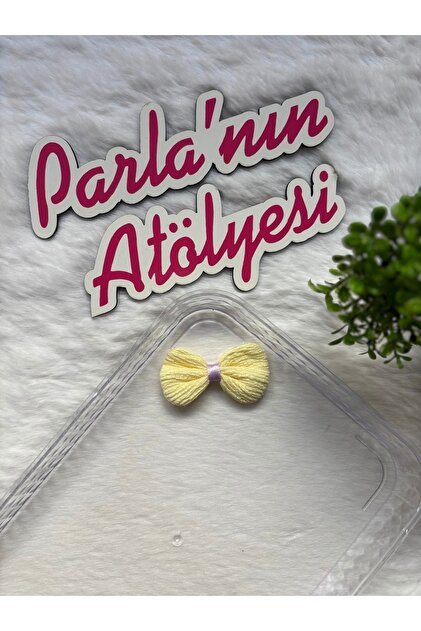 0-3 year old baby hair clip with yellow bow, suitable for babies with little or no hair.