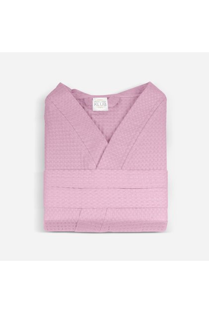 Hotel-Quality Unisex Cotton Waffle Bathrobe – Quick-Dry Robe with Belt & Pockets, Free Size