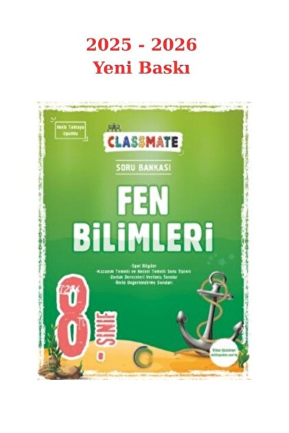 Okyanus Yayınları Okyanus 8. Sınıf Fen Bilimleri Classmate Soru