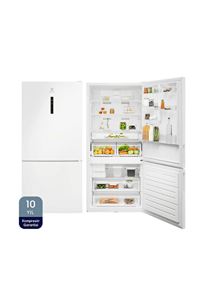 LNT7MD58W TwinTech D Enerji Sınıfı No Frost 588 LT Alttan Donduruculu Buzdolabı Beyaz