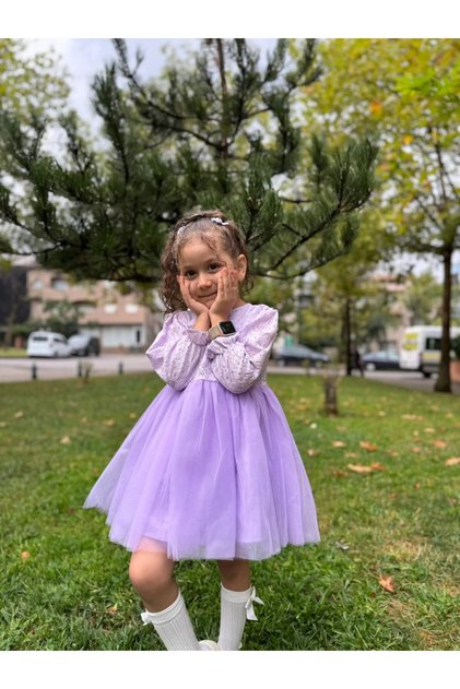 Baby Girl Dress Tulle Tutu Bow Birthday Party Wedding Special Occasion Girls Evening Dress