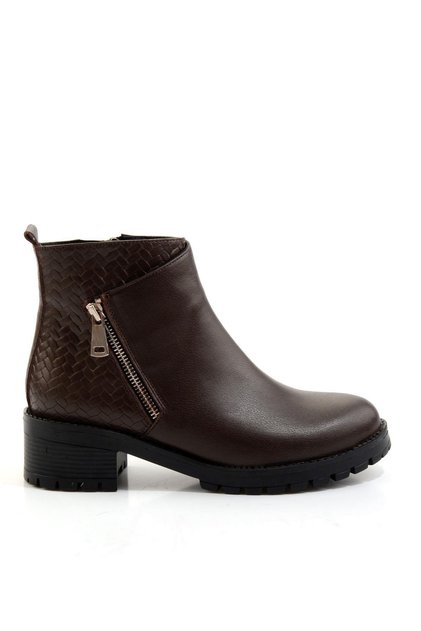 Kahve Kahve Leather Kadın Bot & Bootie K02531230203