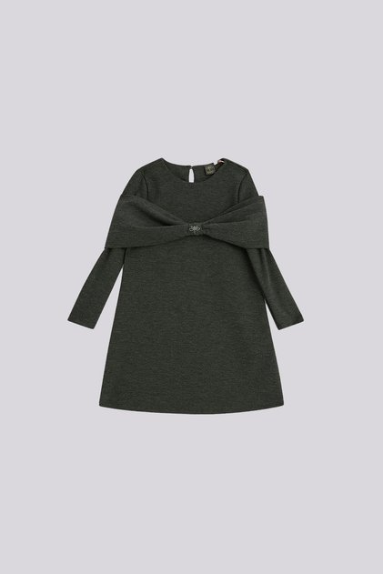 فستان BG Store للبنات، باللون الأنثراسيت
