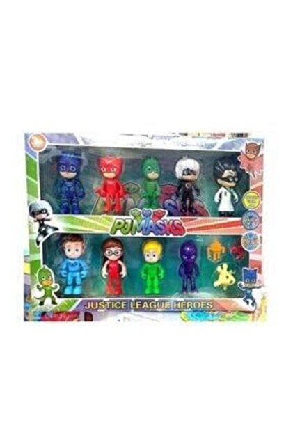 SPOR35 Kız Erkek Çocuk Eğlenceli Oyuncaklar Pj Masks 9lu Oyuncak