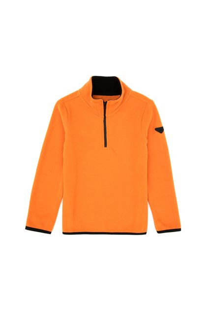 Erkek Çocuk Bakır Yarım Fermuarlı Polar Sweatshirt 50313841-VR182