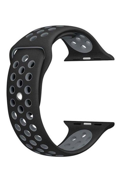سوار بديل لساعة Apple Watch Series 1/2 مقاس 42 مم، أسود/رمادي