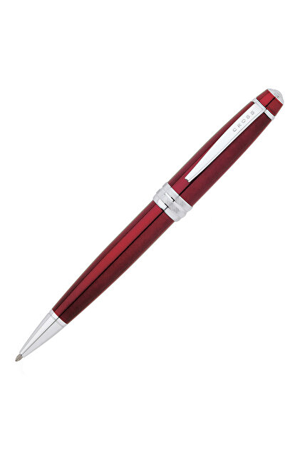 Bailey Red Lacquer Chrome Trim Ball Pen