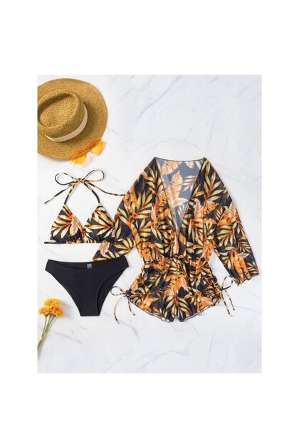 Costum de baie galben pentru femei – 410