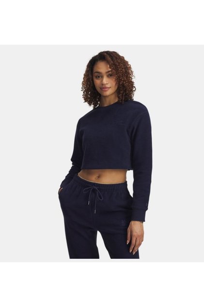 Kadın UA Icon Terry Varsity Crew Sweatshirt 6003680-410